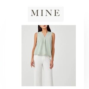 MINE Sage Green Tank Top with Relaxed Fit L
